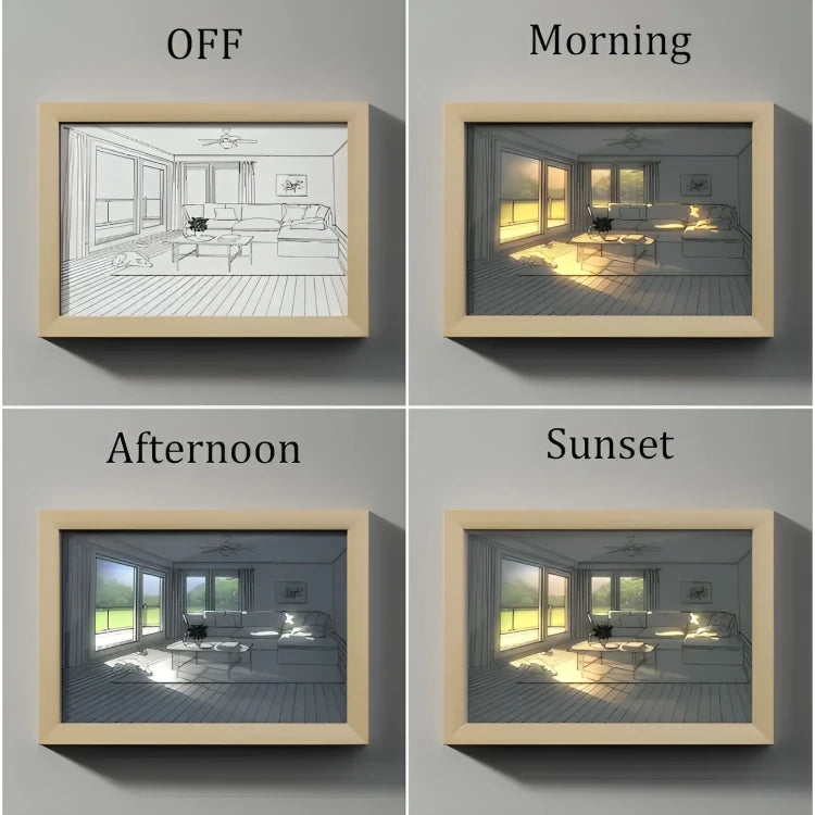 3D Light Painting Decor Frames