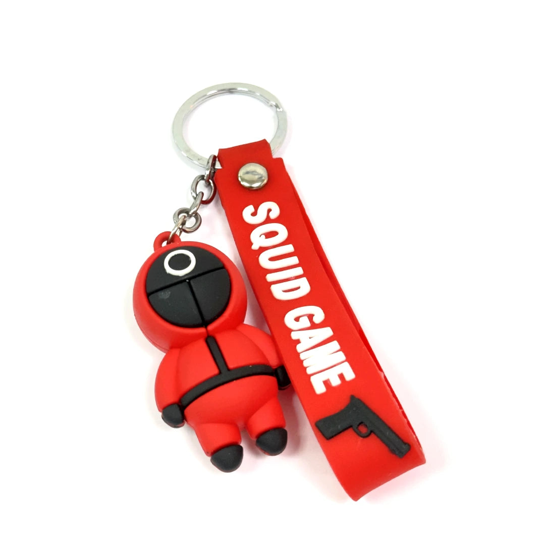 3D Squid Game Pink Soldier Keychain