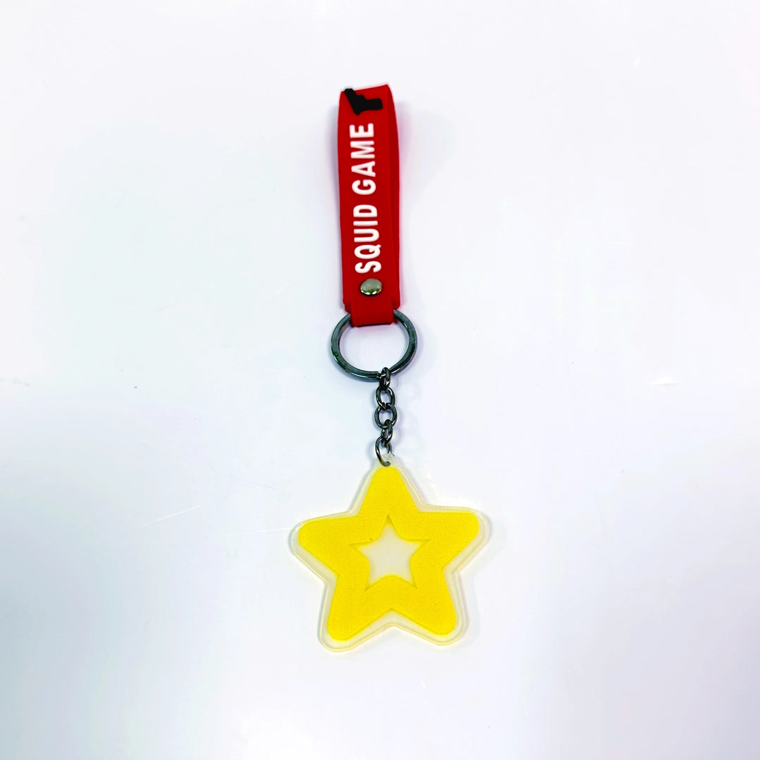 3D Squid Game Star Shape keychain