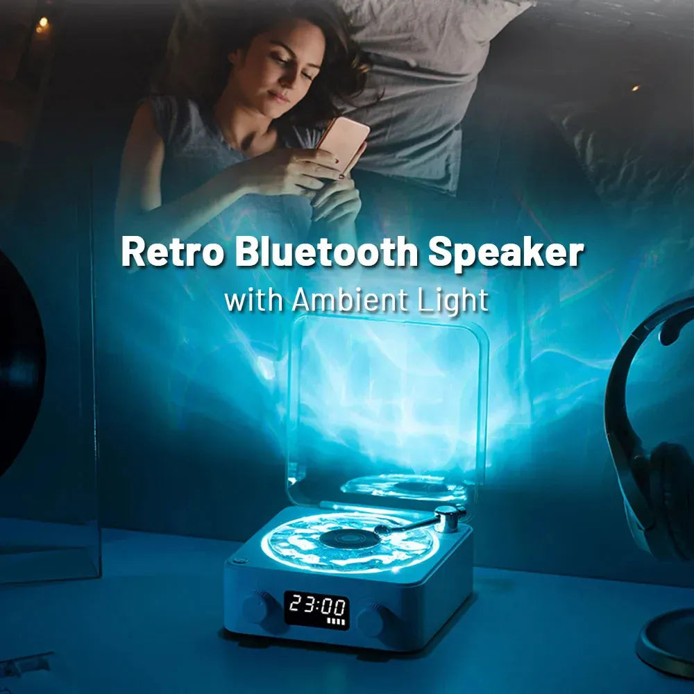 Waves Vinyl Retro Bluetooth Speaker