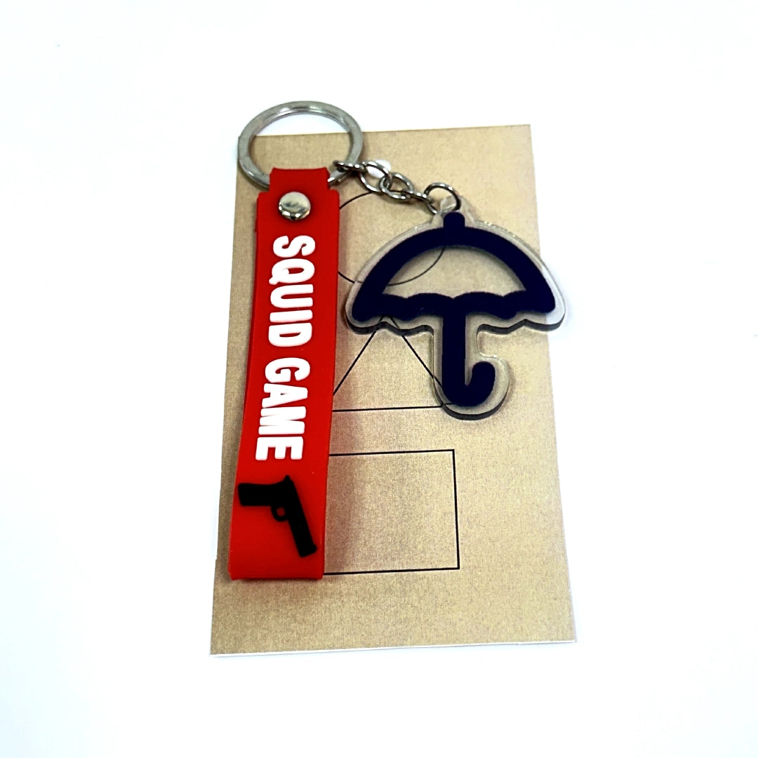 3D Squid Game Umbrella Shape keychain