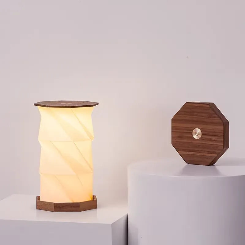 Modern Origami LED Table Lamp with Touch Control