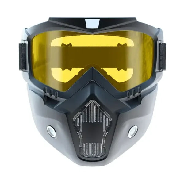 UV-Protective Bike Goggles Mask with Detachable Face Shield