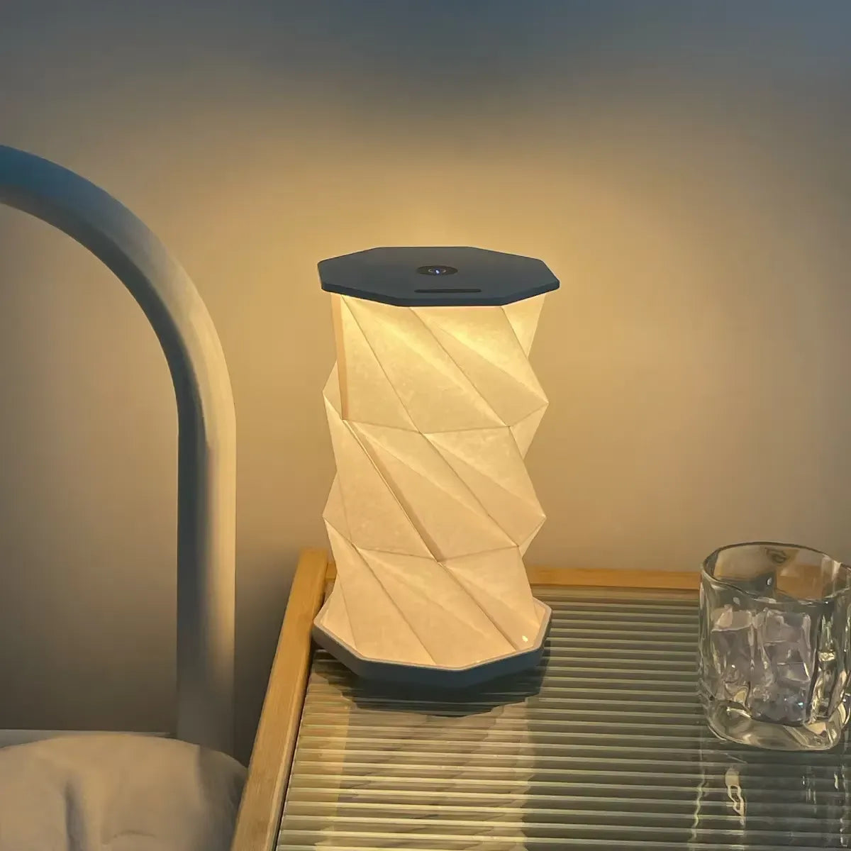 Modern Origami LED Table Lamp with Touch Control