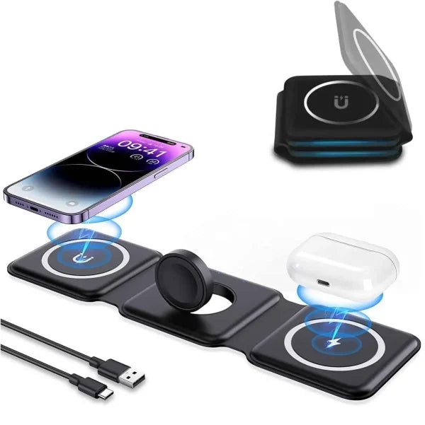 3 in 1 Magnetic Wireless Charger