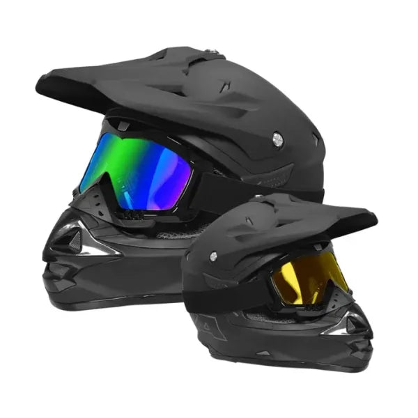 UV-Protective Bike Goggles Mask with Detachable Face Shield