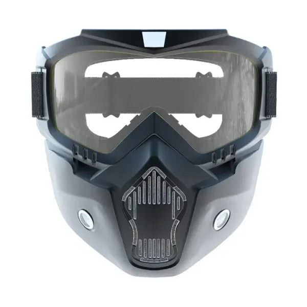 UV-Protective Bike Goggles Mask with Detachable Face Shield