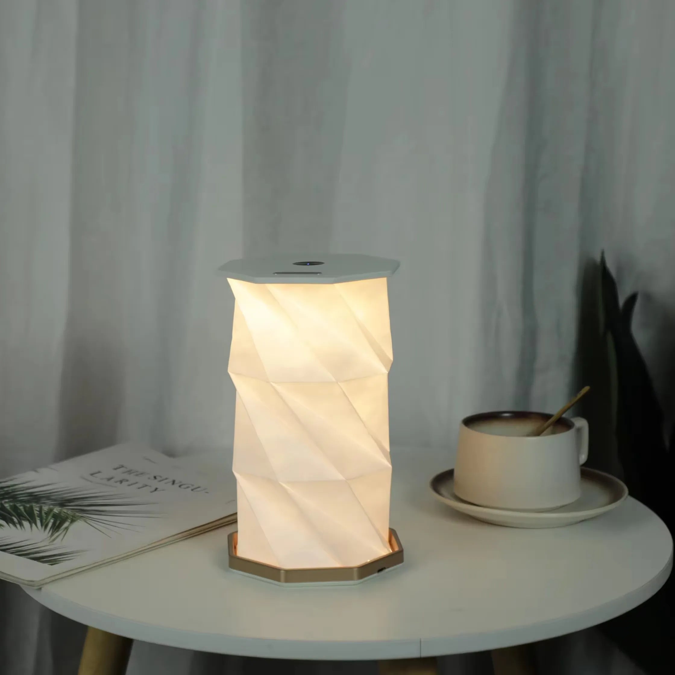 Modern Origami LED Table Lamp with Touch Control