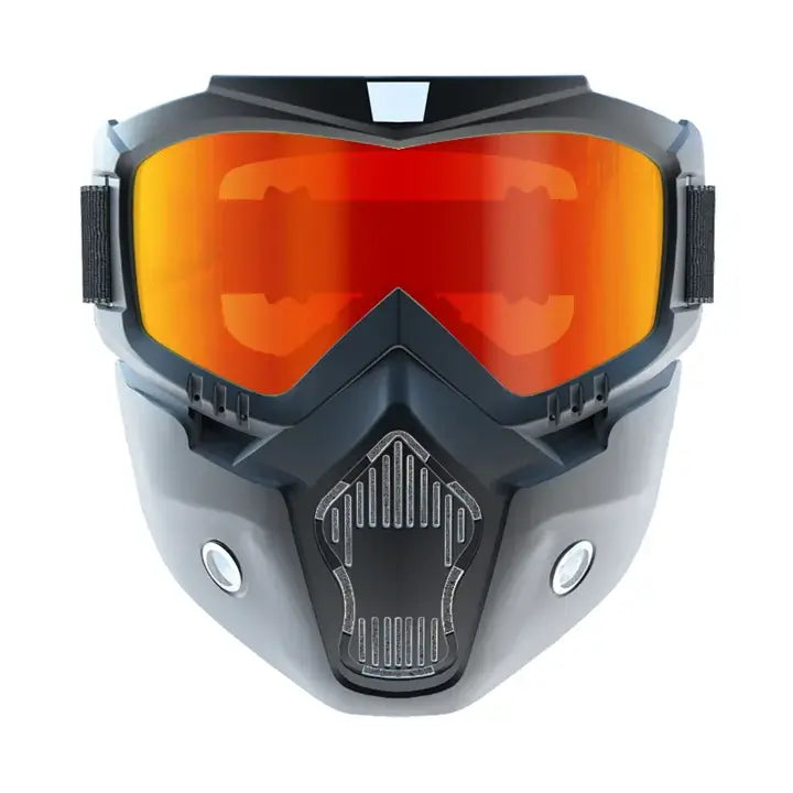 UV-Protective Bike Goggles Mask with Detachable Face Shield