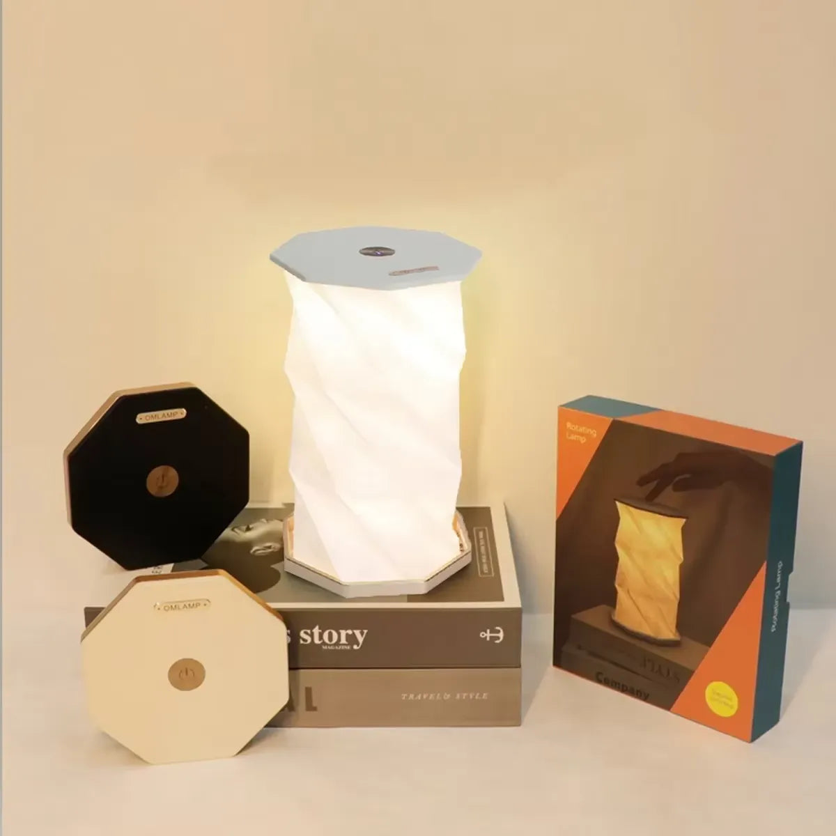 Modern Origami LED Table Lamp with Touch Control