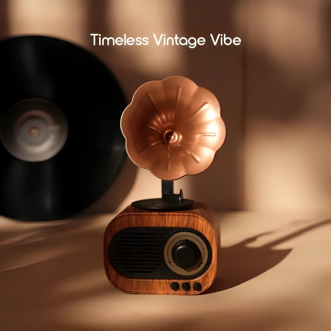 Retro Phonograph Bluetooth Radio Speaker