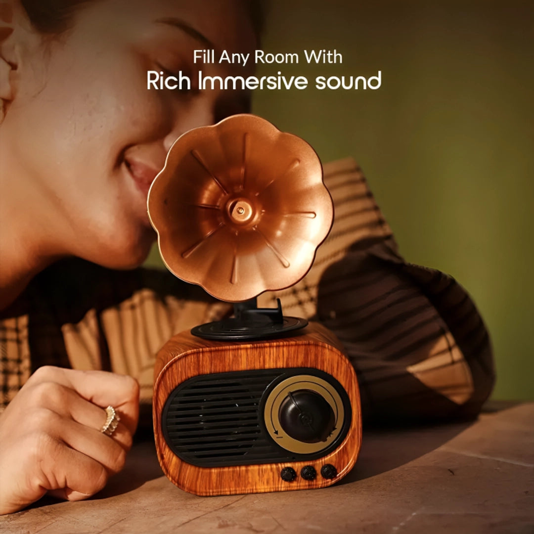 Retro Phonograph Bluetooth Radio Speaker