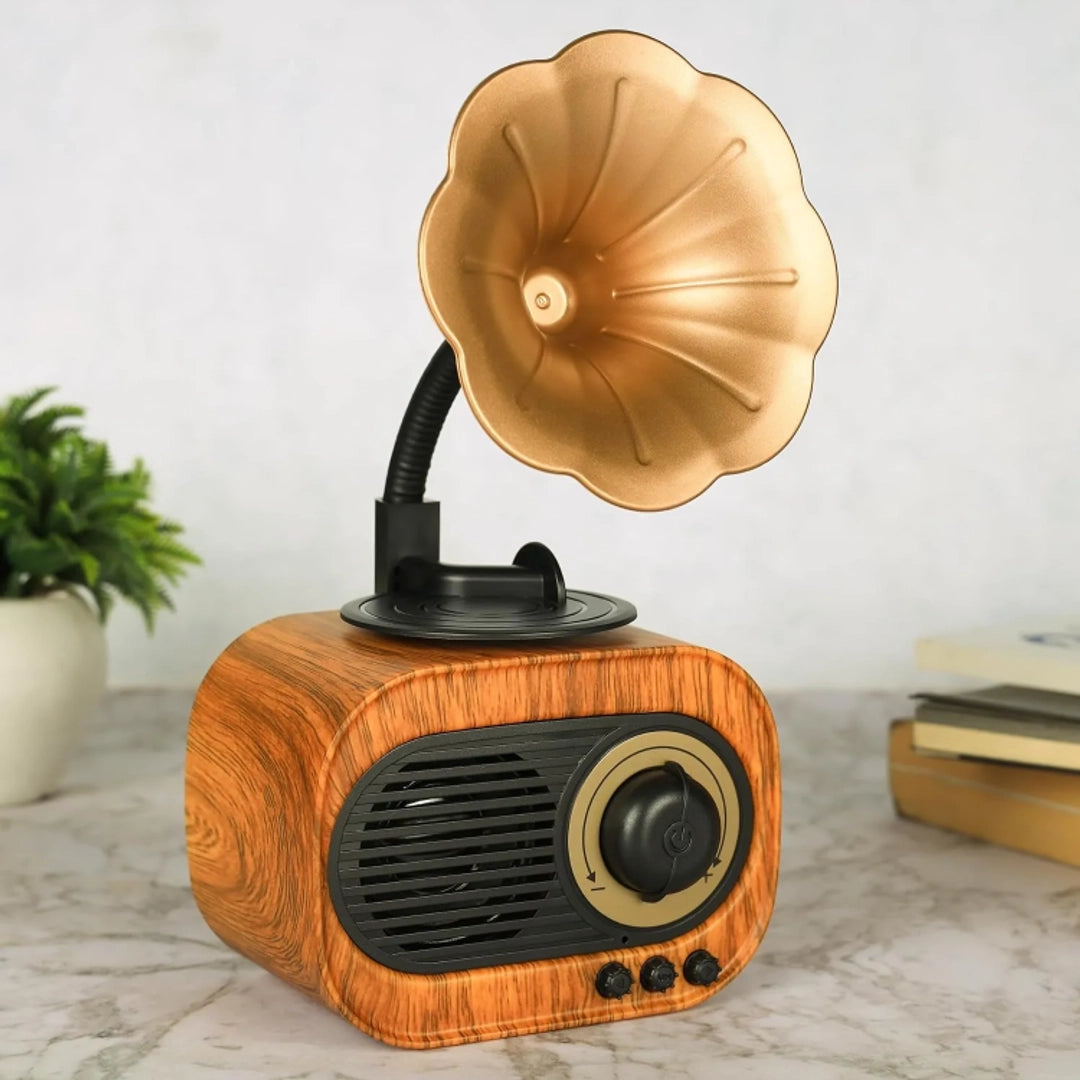 Retro Phonograph Bluetooth Radio Speaker