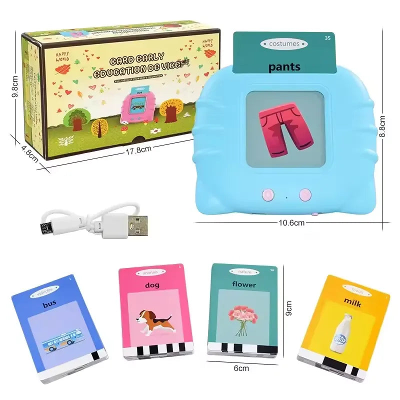 Talking Flash Cards Early Learning Educational Machine for kids