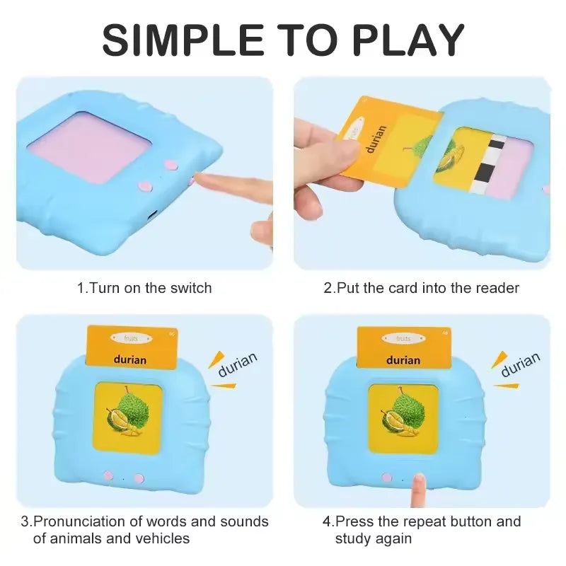 Talking Flash Cards Early Learning Educational Machine for kids