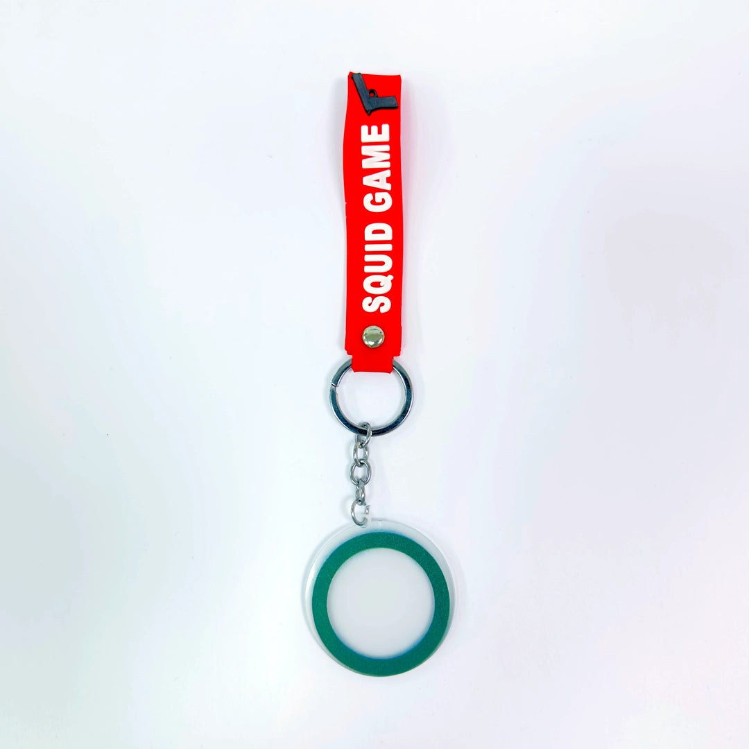 3D Squid Game Circle Shape keychain