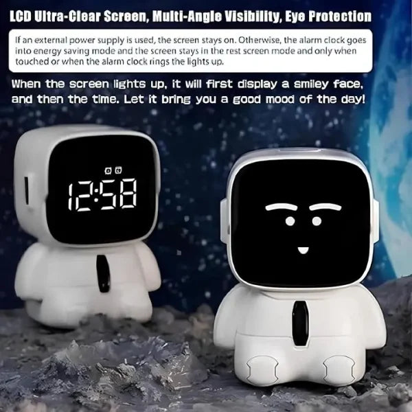 Square Astronaut Emoji Alarm Clock