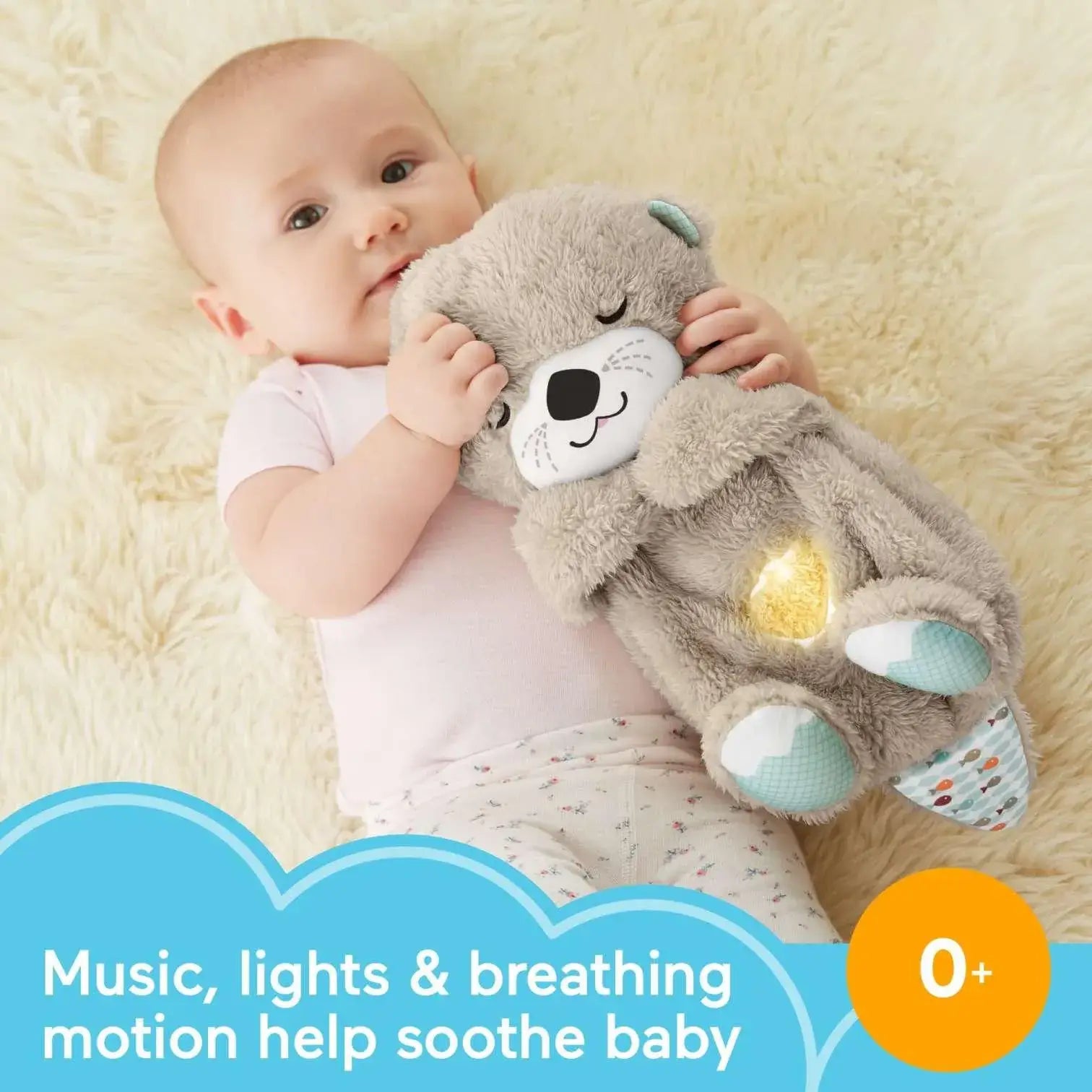 Breathing Teddy Bear with Music, Light & Breathing Motion