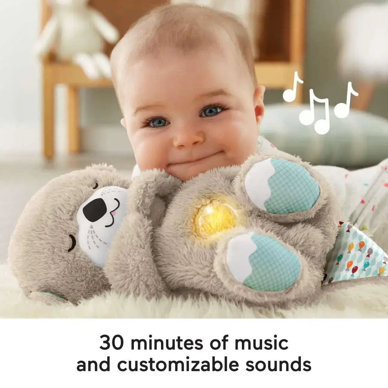 Breathing Teddy Bear with Music, Light & Breathing Motion