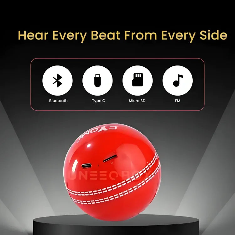 Wireless Cricket Red Ball Speaker