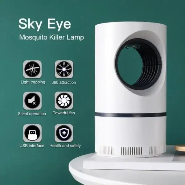 Portable Eco-Friendly Mosquito Lamp with Dual Zapper