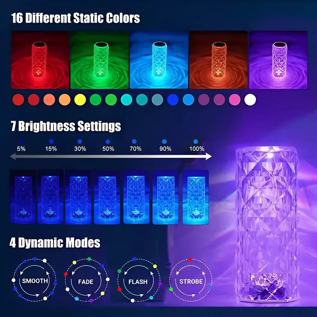 Usb Touch Crystal Lamp