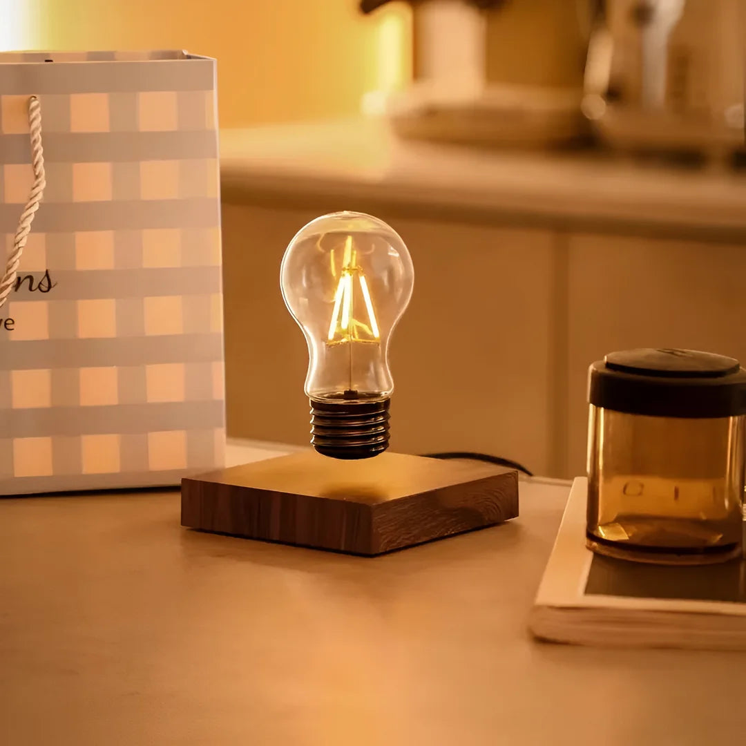 Wooden Magnetic Floating Bulb