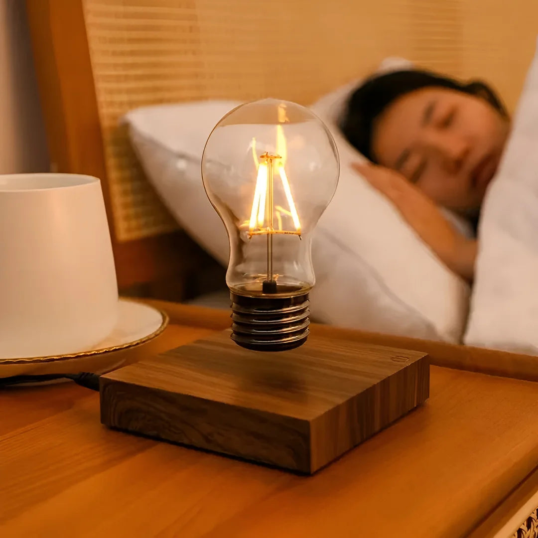 Wooden Magnetic Floating Bulb