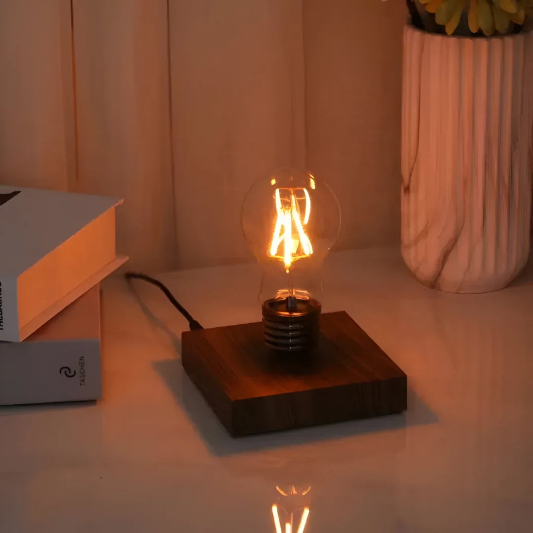 Wooden Magnetic Floating Bulb