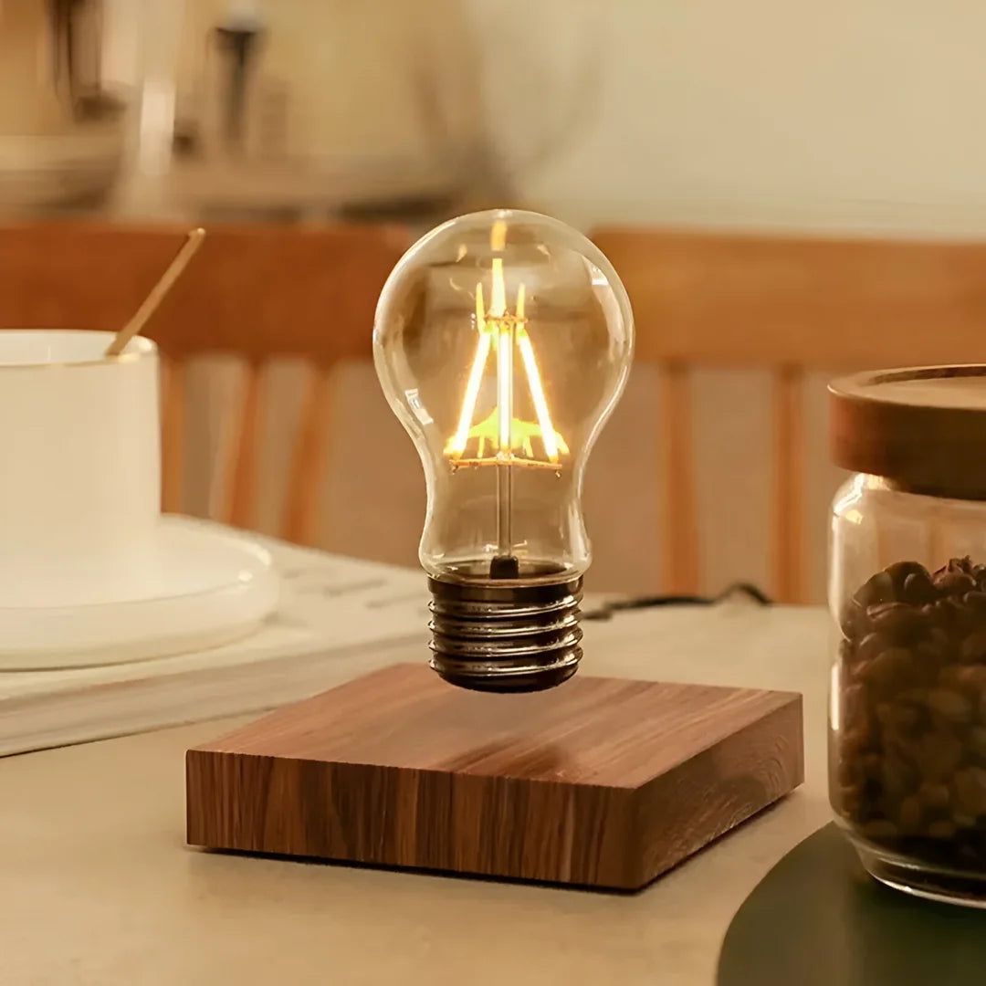 Wooden Magnetic Floating Bulb