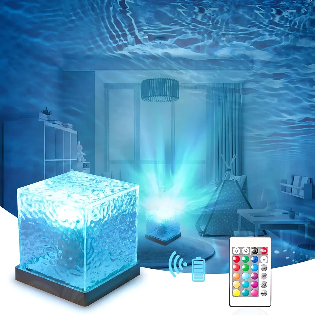 Aurora Water Waves Glow Lamp For Bedroom