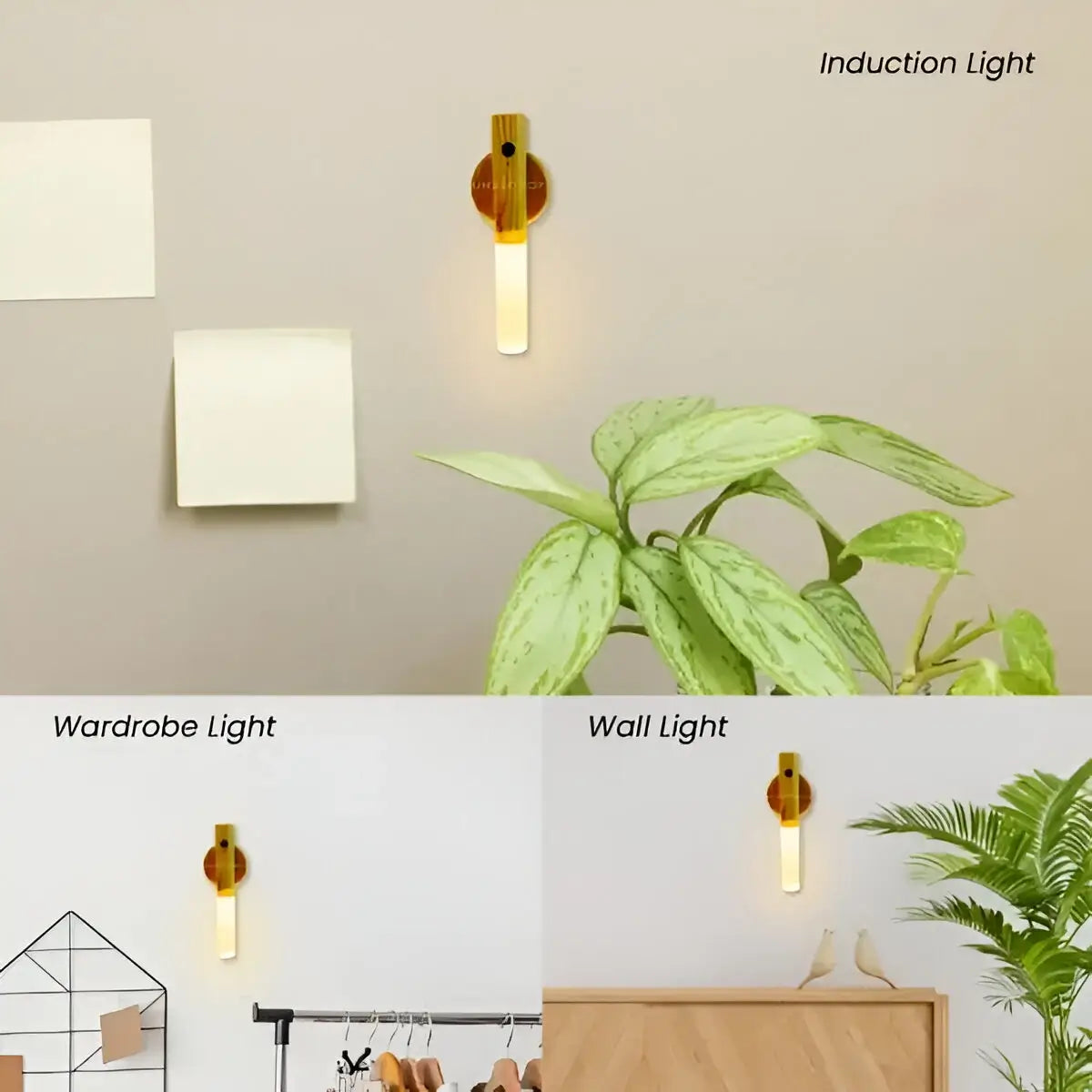 UB Wooden Sensor Wall Lamp