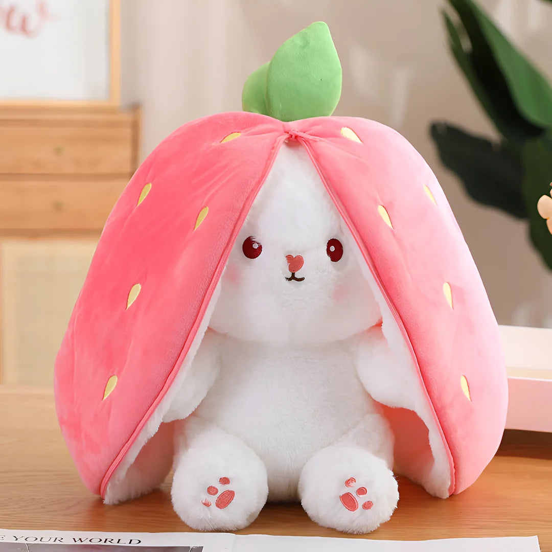 Carrot Bunny Plush Pillow