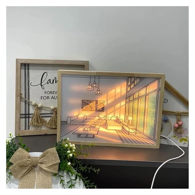 3D Light Painting Decor Frames