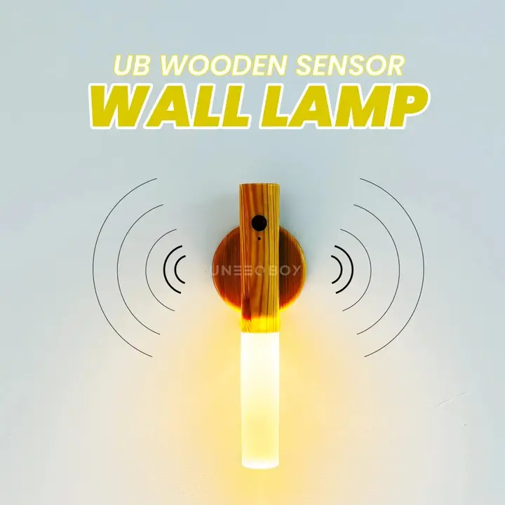 UB Wooden Sensor Wall Lamp